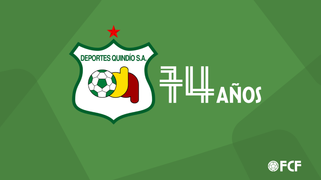 FCF felicita al Deportes Quindío en su aniversario número 74