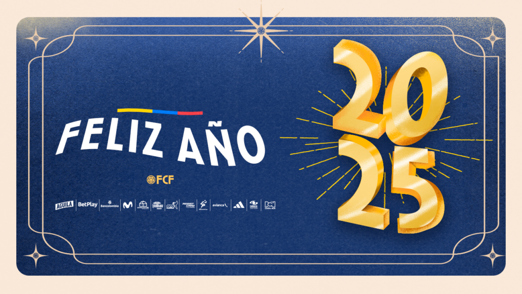 ¡La Federación Colombiana de Fútbol les desea un feliz 2025!