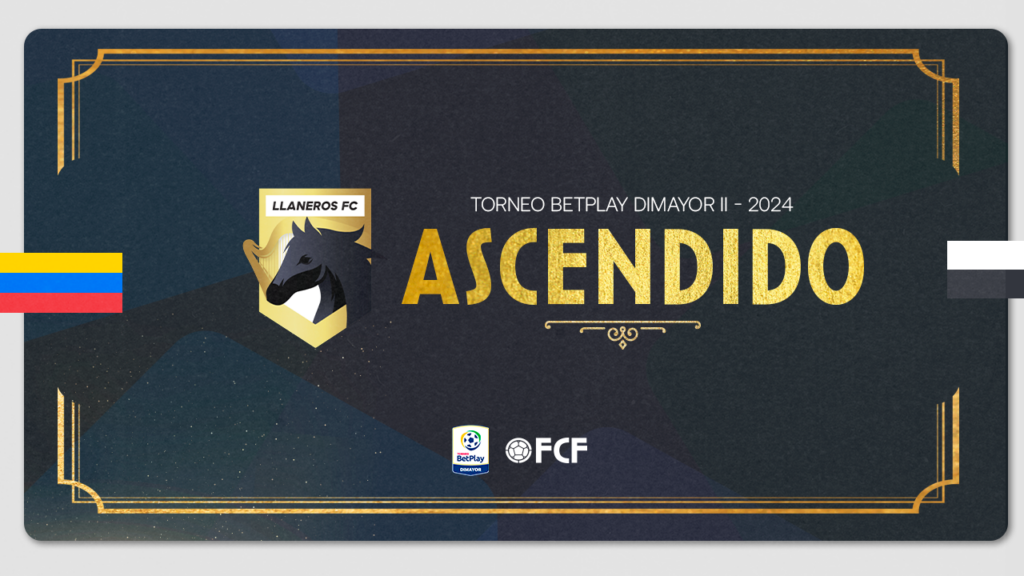 FCF felicita a Llaneros FC por lograr el ascenso a primera división