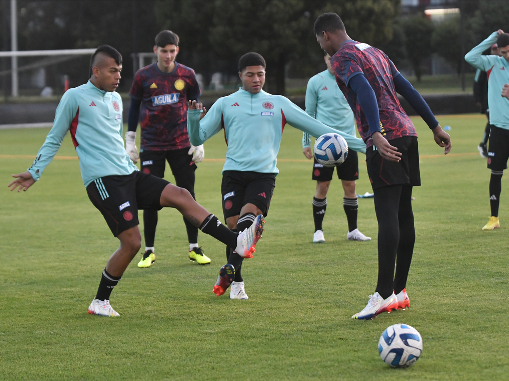 Selección Colombia Masculina Sub 20, entrenamiento 7 de febrero