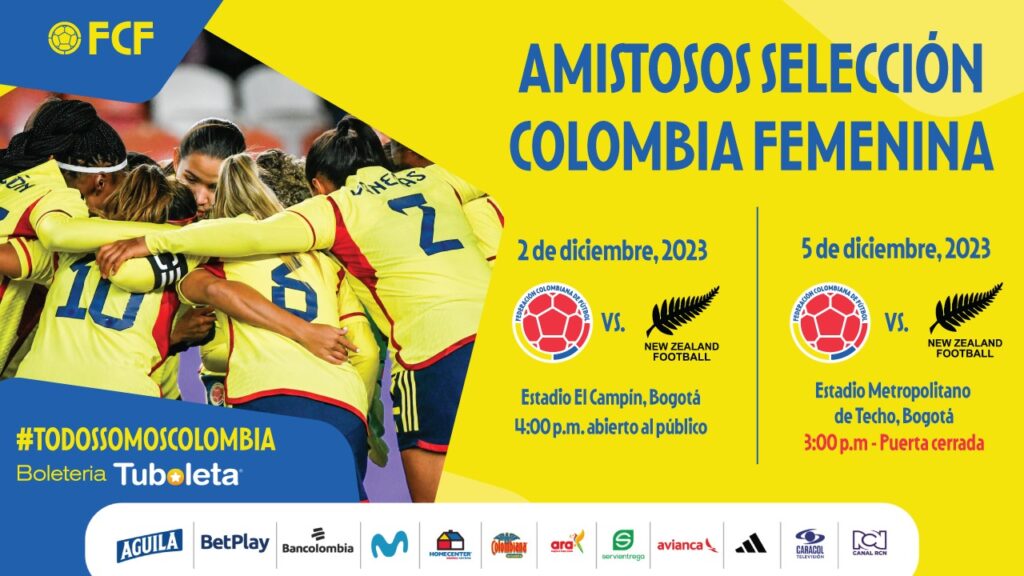 Colombia Women’s Team to face New Zealand in Bogota – Colombian Football Confederation